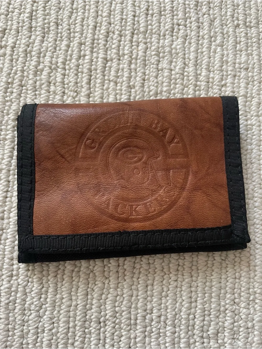 Vintage Green Bay Packer Trifold Wallet with Black Trim c27